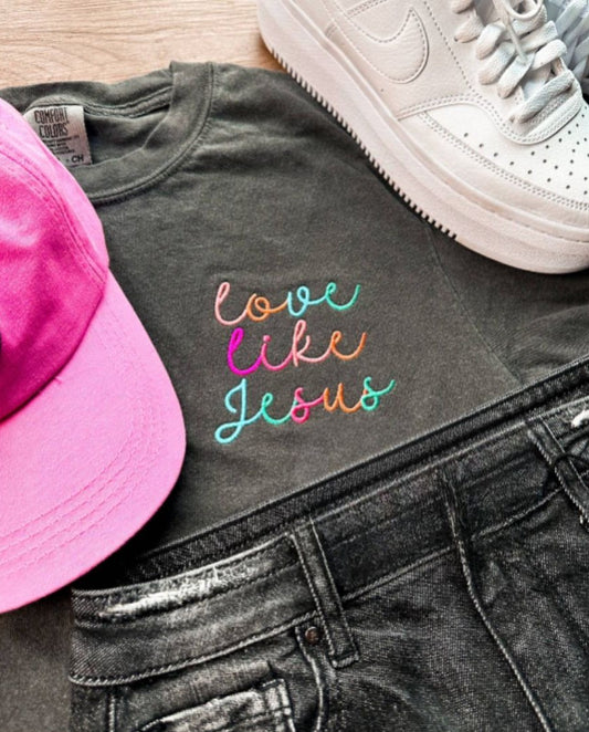 The Love Like Jesus Embroidered Shirt