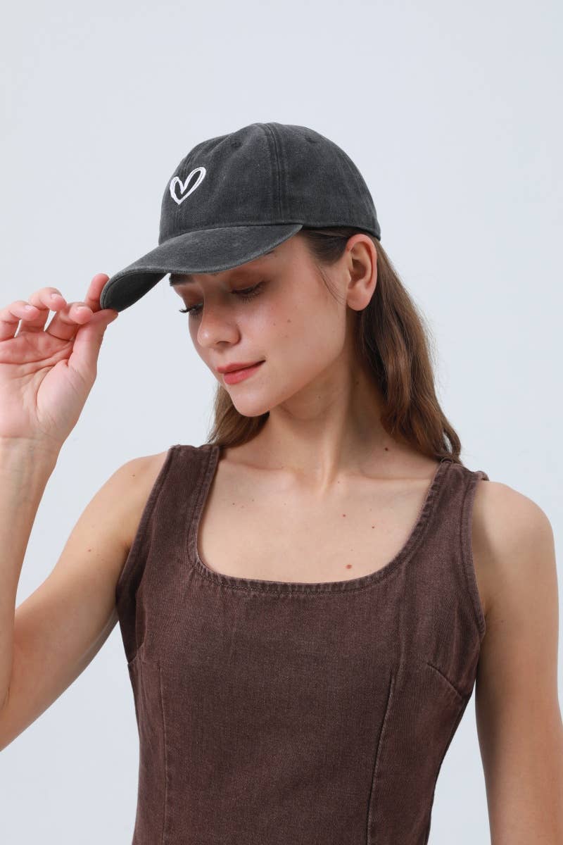Signature Heart Dad Hat 🖤